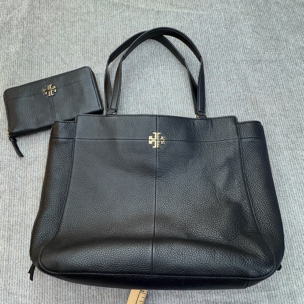 Tory Burch Black Tote with Wallet
